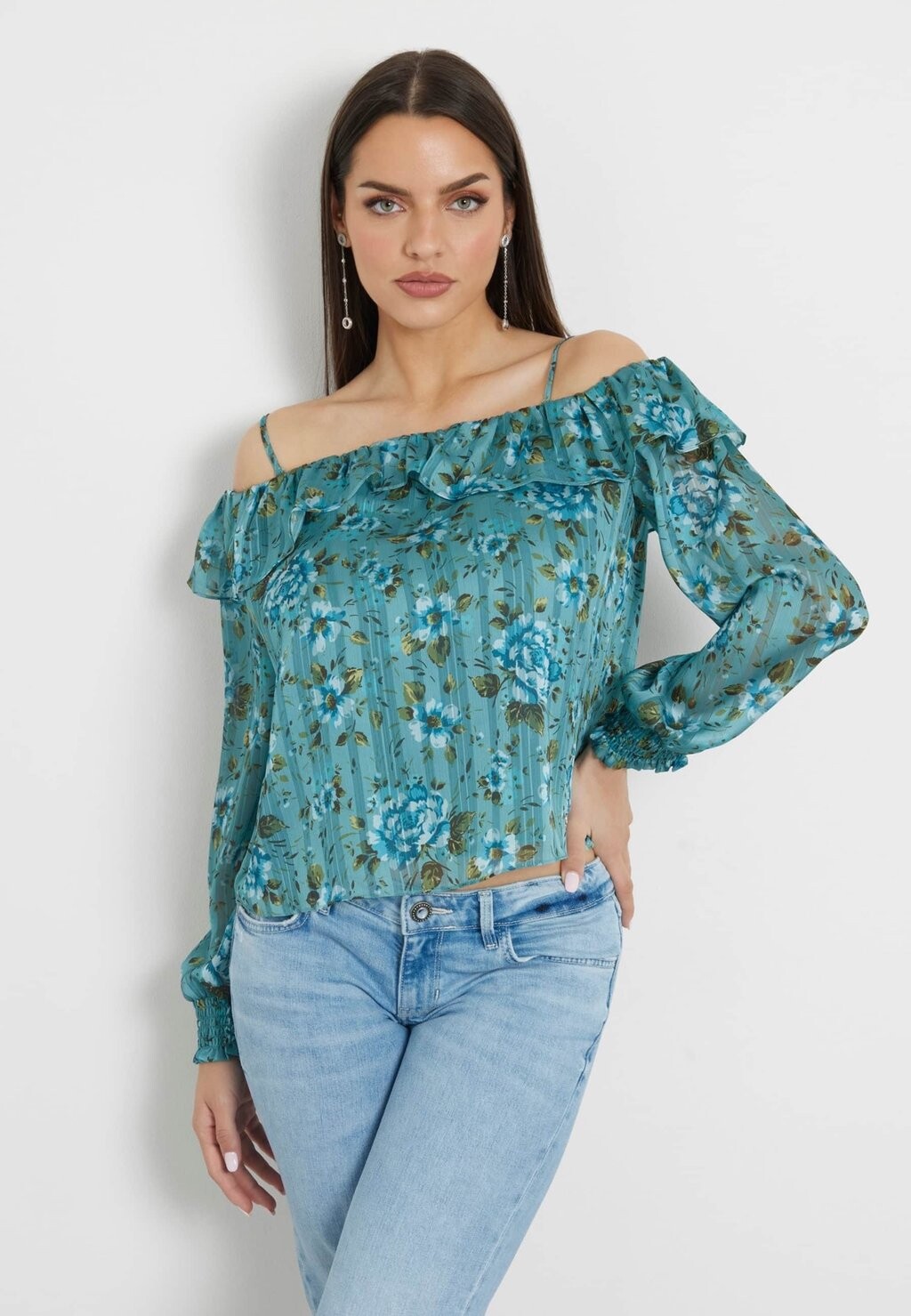 

Блуза BLUMEN Guess, зеленый