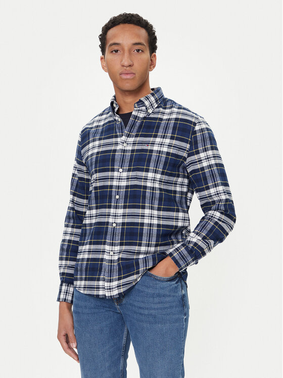 Рубашка regular fit Hero MW0MW41345 Tommy Hilfiger, синий