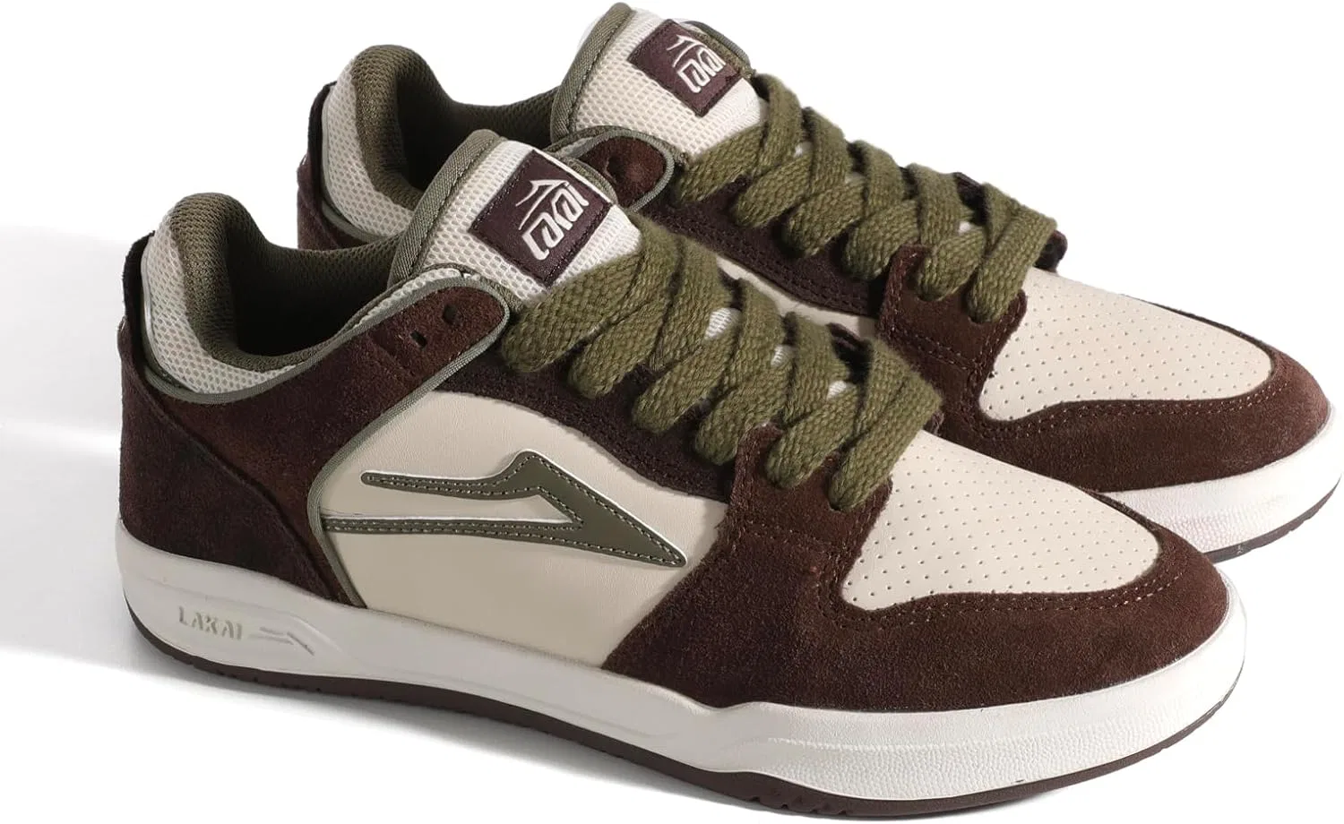 Мужские скейтбордистские кроссовки Lakai Telford Low, Chestnut Suede Birch Brown — фото 4
