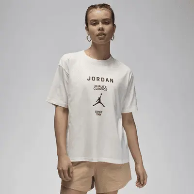 

Футболка Jordan Women's Girlfriend T-Shirt, цвет Sail/Black