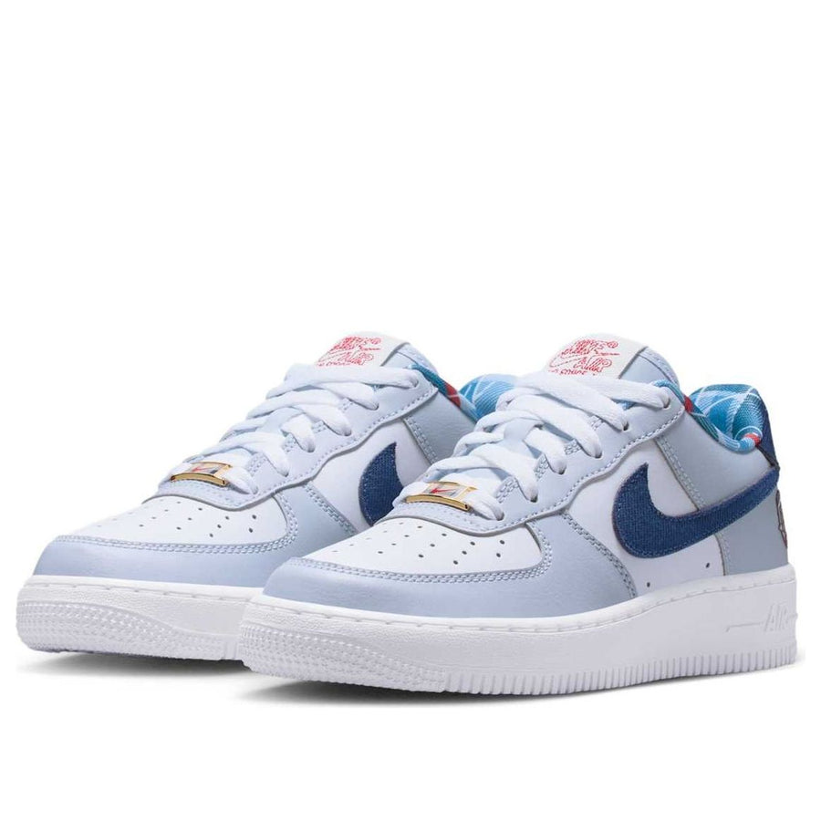 Кроссовки (GS) Nike Air Force 1 LV8 'Just Do It', белый — фото 3