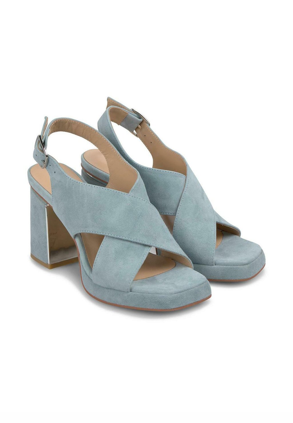 Босоножки на высоком каблуке CON DE CON PUNTERA Y CIERRE CON HEBILLA - Sandals Alma en Pena, цвет Azul Jaspeado — фото 3