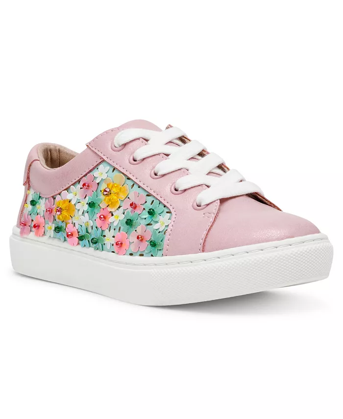 

Кроссовки Romy Floral Sequin для девочек и подростков Betsey Johnson, розовый