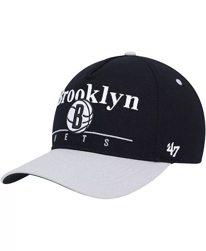 

Мужская регулируемая кепка Brooklyn Nets черно-серого цвета Super Hitch '47 Brand
