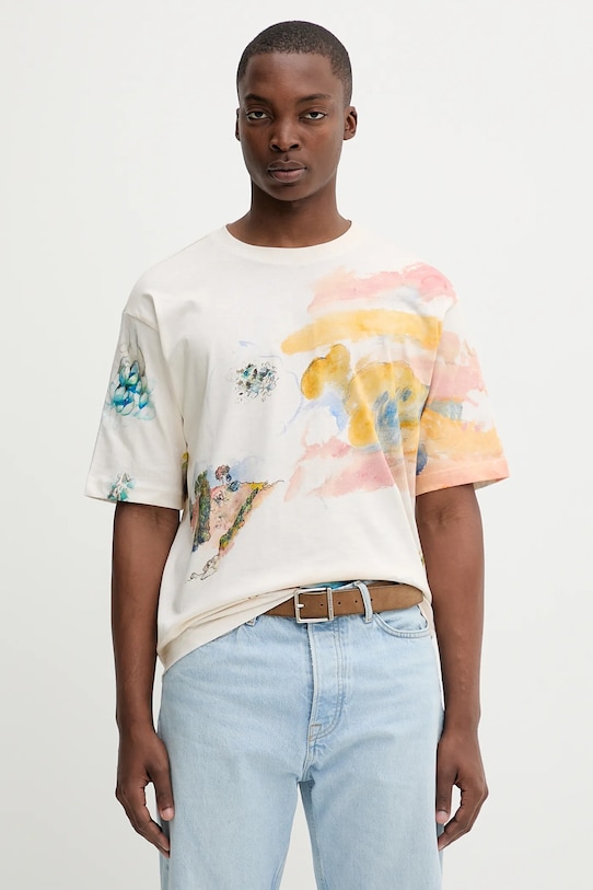 

Хлопковая футболка HELSINKI Desigual, бежевый