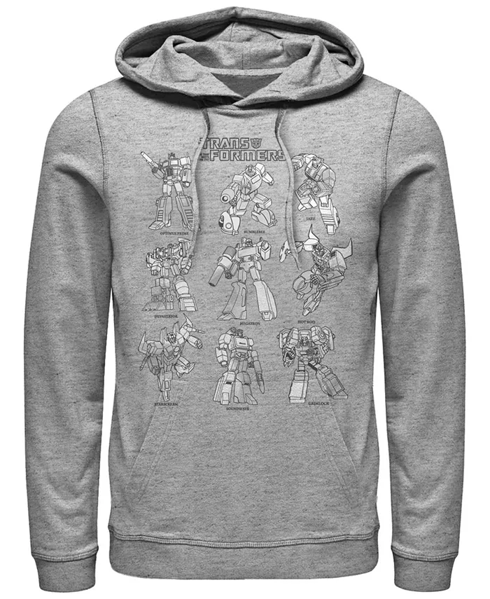 

Мужская худи Transformers Textbook Fleece Fifth Sun, серый