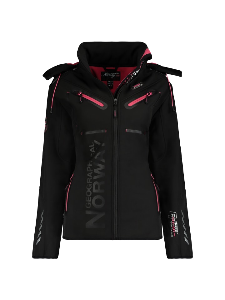 

Куртка софтшелл Geographical Norway n, цвет schwarz/pink