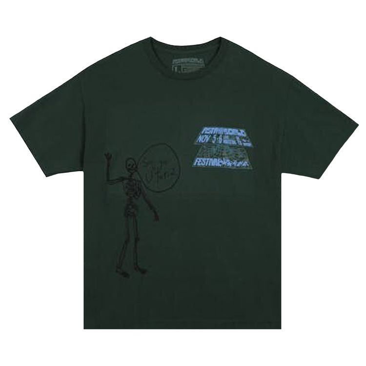 

Футболка Cactus Jack by Travis Scott Open Your Eyes Tee Green, зеленый