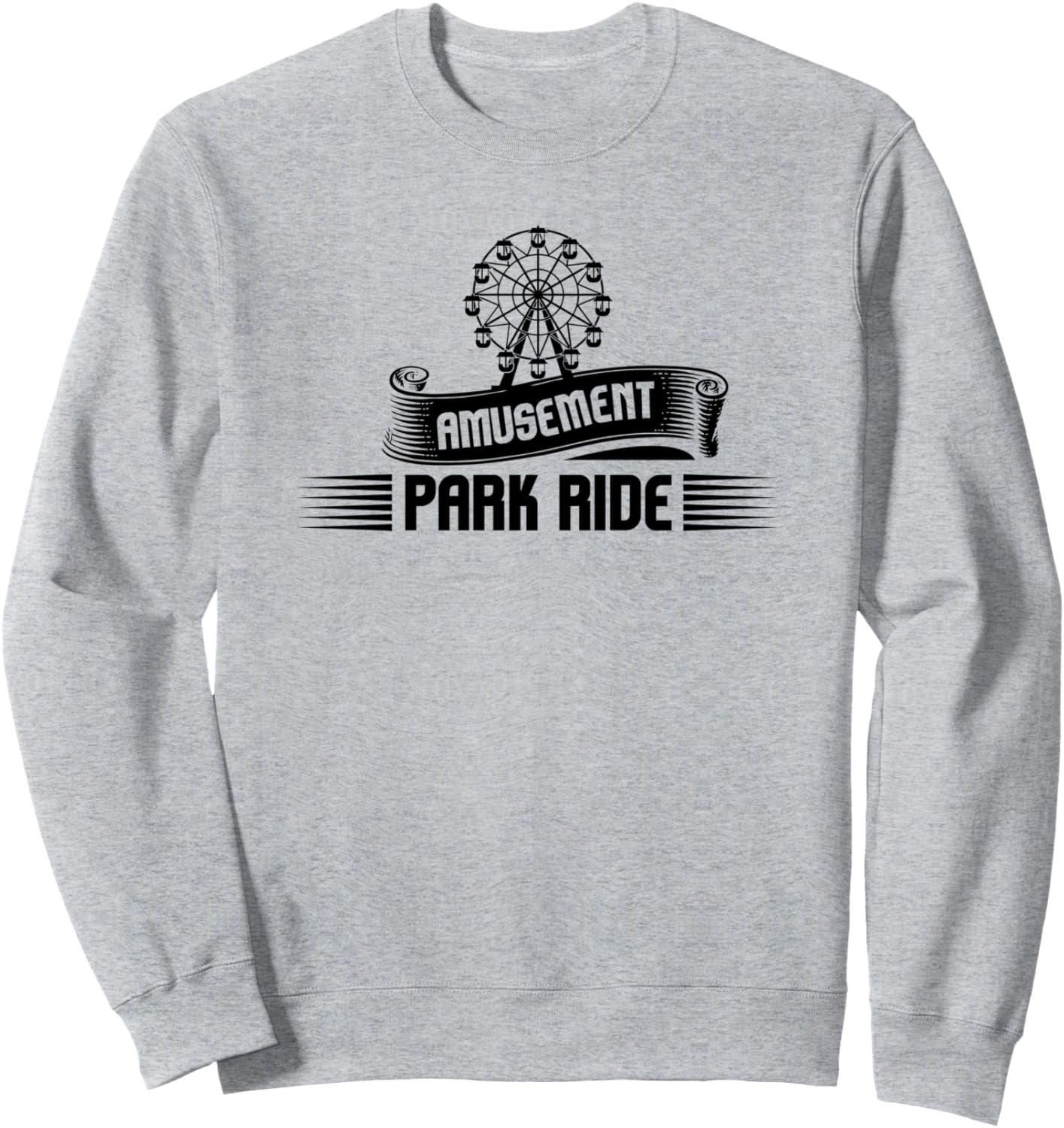 

Забавная толстовка для любителей парков развлечений с изображением аттракционов Amusement Park Ride, серый
