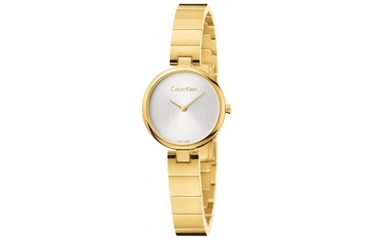 

Calvin Klein Часы Wrist Watch Quartz Movement Stainless Steel Strap 28mm White Dial Men's Watch, White Dial