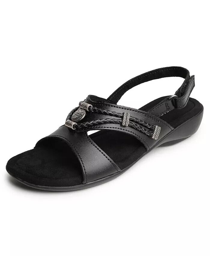 

Женские босоножки Silvie с ремешком на пятке Minnetonka, черный