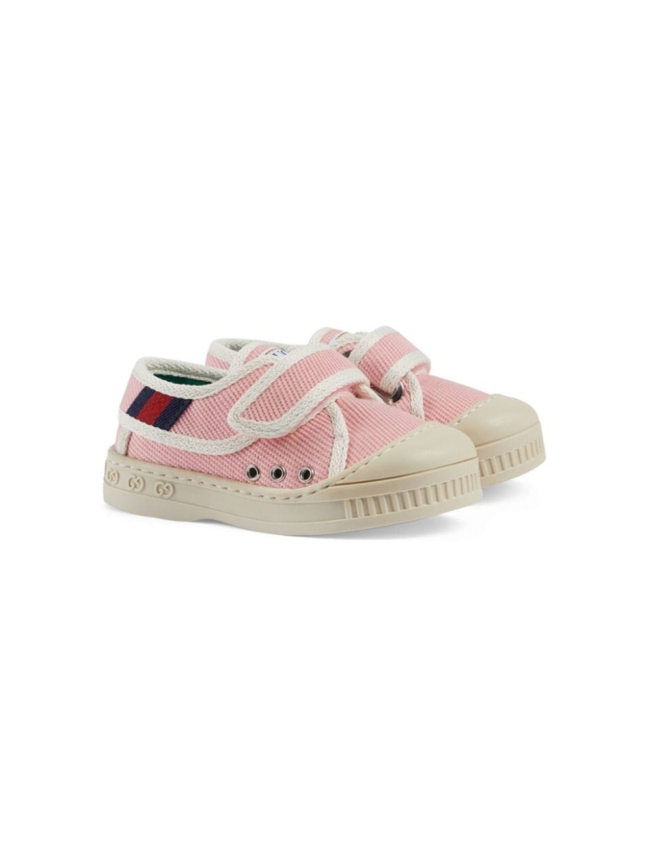 

Gucci Kids кроссовки 1977 на липучках, розовый