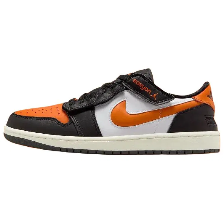 Кроссовки баскетбольные низкие Jordan Air 1 Black/Orange/White