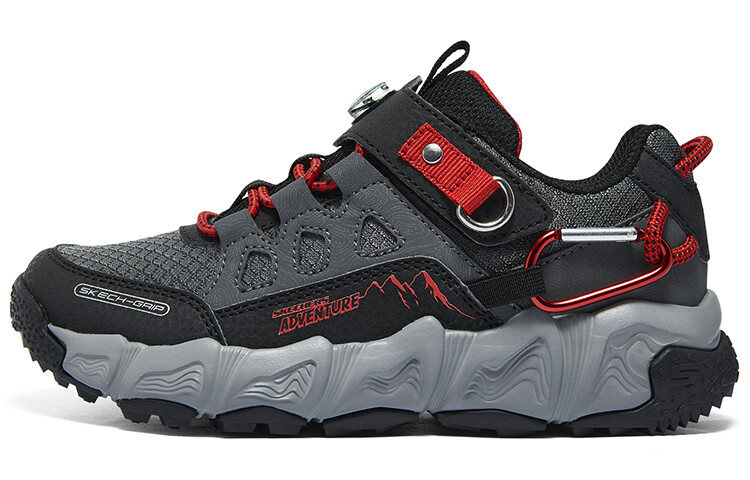

Детские кроссовки Velocitrek Kids Outdoor Shoes Kids Low-top Black Skechers, черный/красный