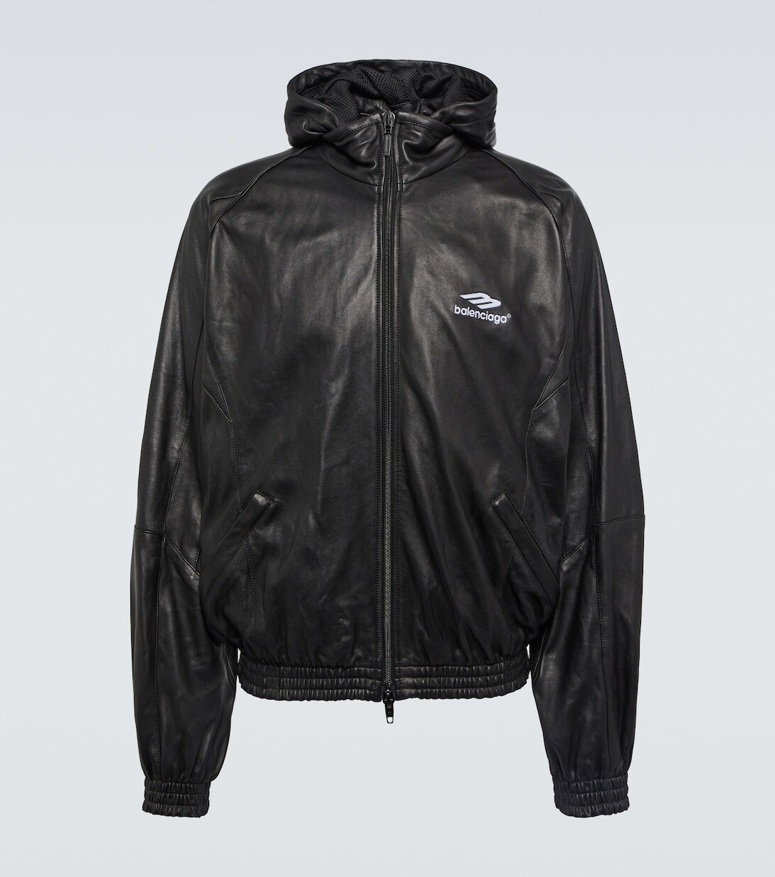 

Кожаная спортивная куртка 3B Sports Icon Balenciaga, черный