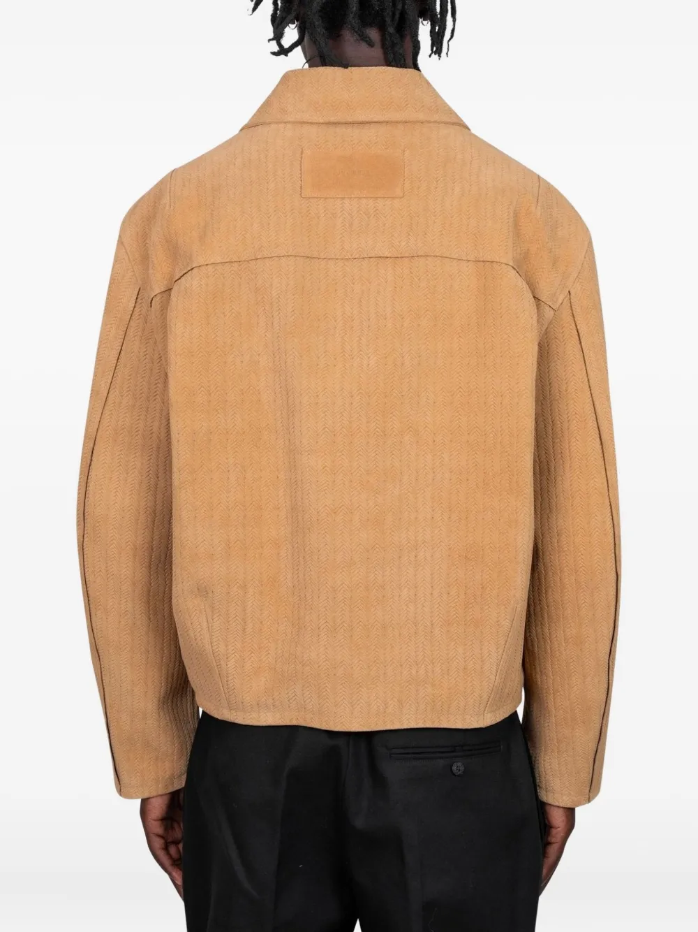 Куртка Basketry с узором в елочку Jacquemus, нейтральный — фото 3