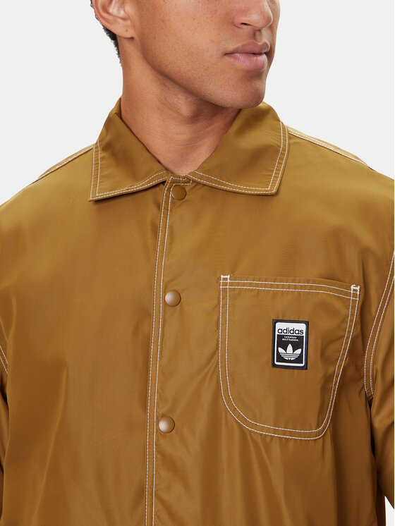 Демисезонная куртка regular fit Wabash JW0173 Adidas, коричневый — фото 4