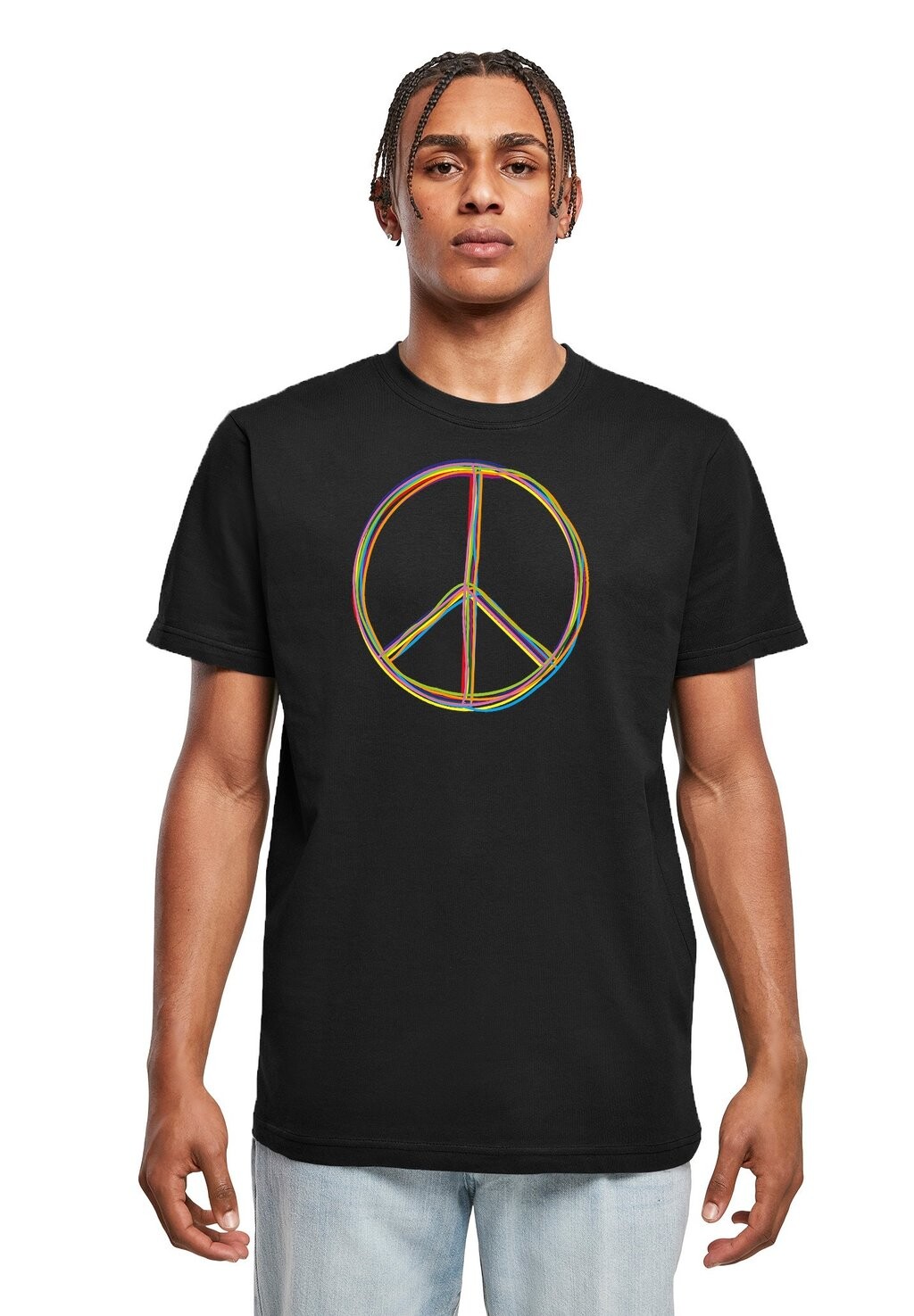

Футболка с принтом MÄNNER PEACE Merchcode, черный
