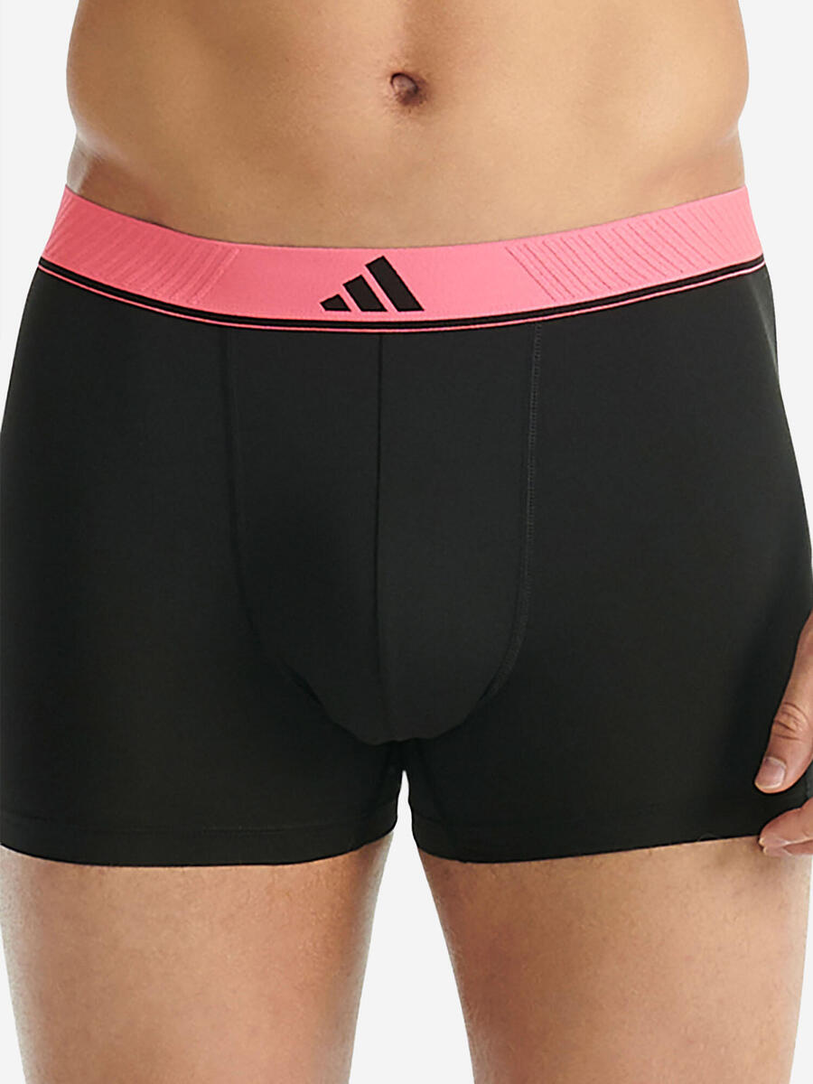 ADIDAS Мужские облегающие шорты-боксеры Trunk - Active Micro Flex, чёрные — фото 3