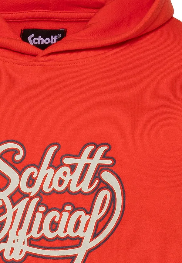 Толстовка à capuche imprimé schott официальная толстовка для детей Schott, Orange — фото 3
