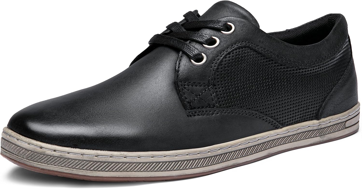 

Мужские модные кроссовки Jousen Классические ретро повседневные туфли для мужчин Дышащие деловые кроссовки, черный