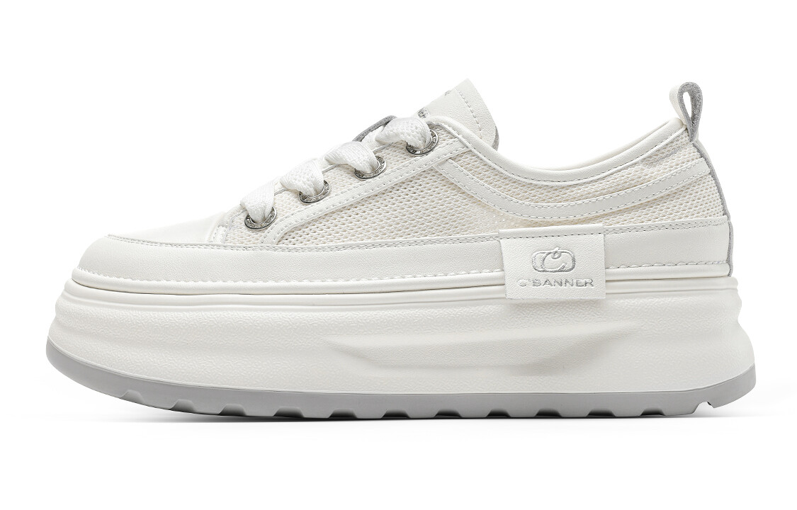 

Кроссовки C°BANNER Skateboarding Shoes Women's Low-top Beige/Silver, бежевый