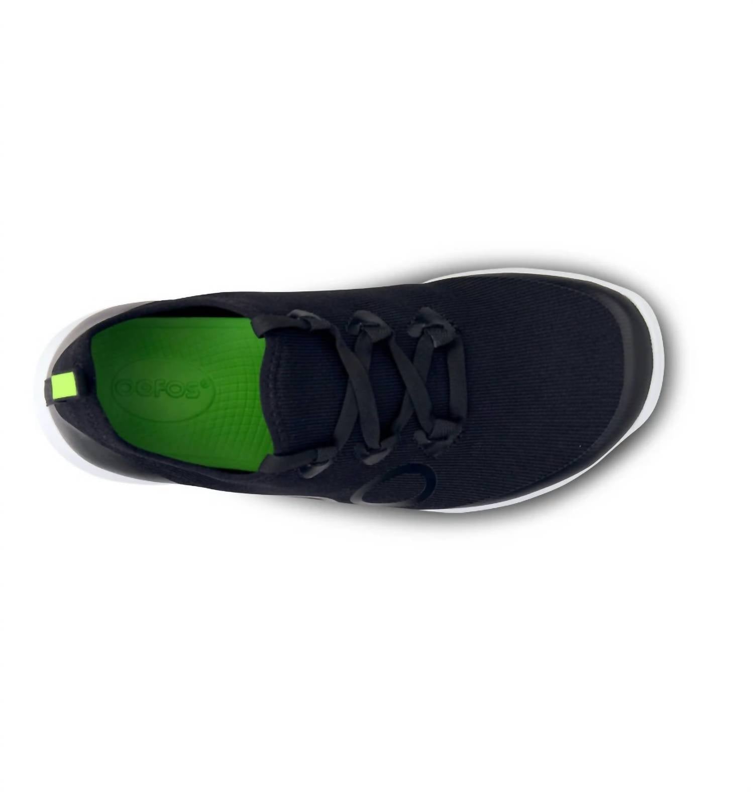 Женские кроссовки Oomg Sport Laced Ls Low в черно-белом цвете OOFOS — фото 4