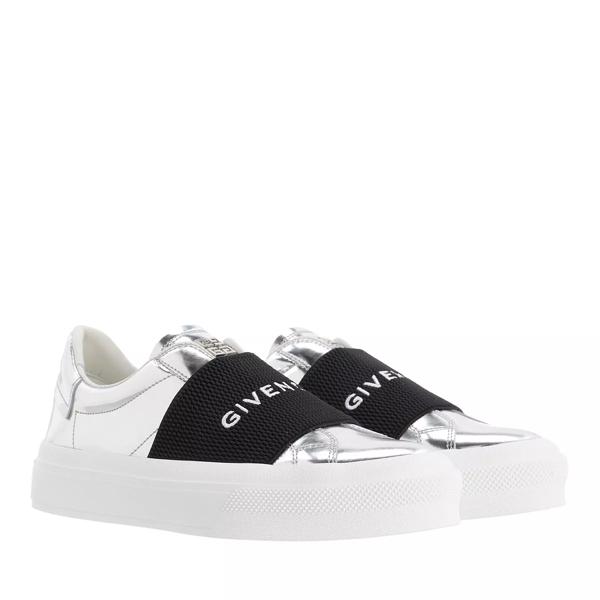 

Кроссовки logo webbing sneaker smooth leather black/silvery Givenchy, серебряный, Серый, Кроссовки logo webbing sneaker smooth leather black/silvery Givenchy, серебряный