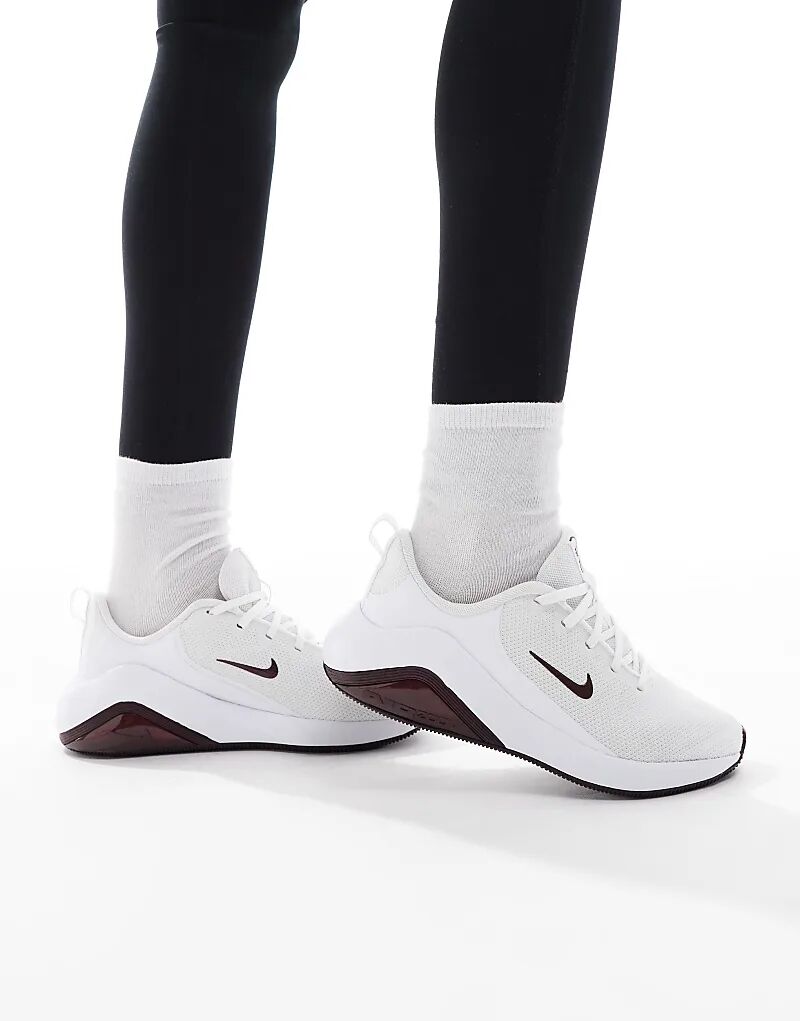 Кроссовки Nike Training Air Zoom Bella 7 белого и бордового цветов