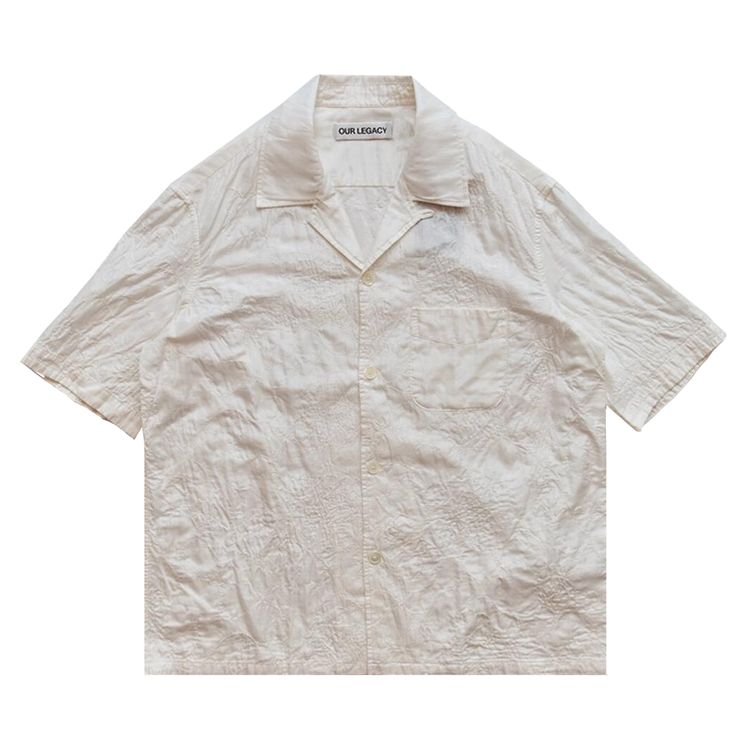 

Рубашка Our Legacy Heusen Shortsleeve Shirt 'White', белый