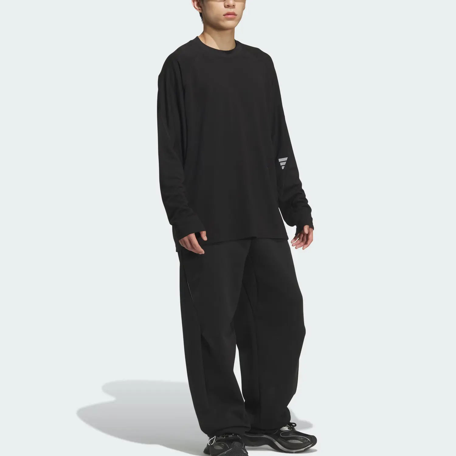 Футболка FOS FUTURE STYLE мужская Adidas, черный — фото 2