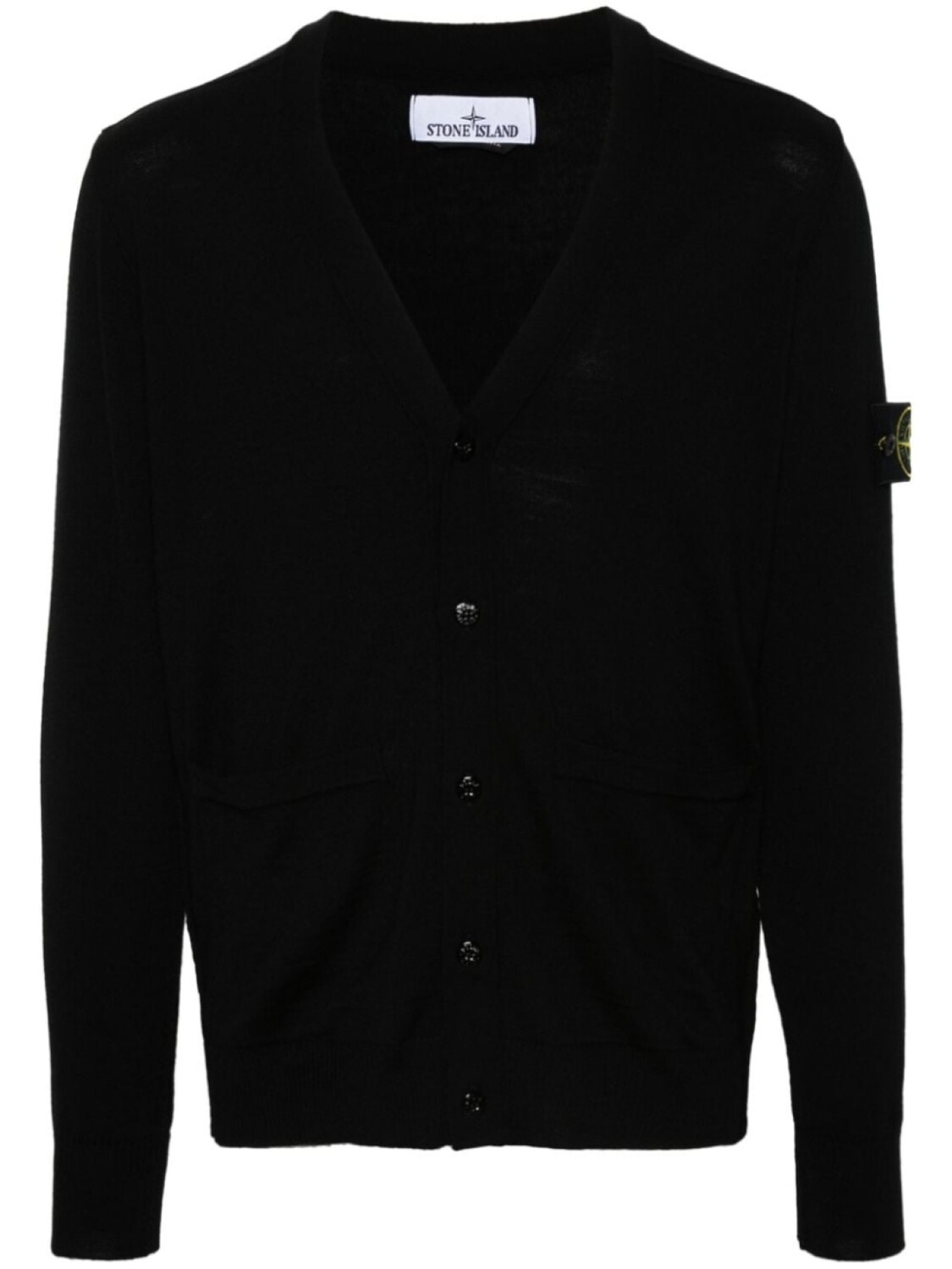 

Stone Island шерстяной кардиган с изображением компаса, черный