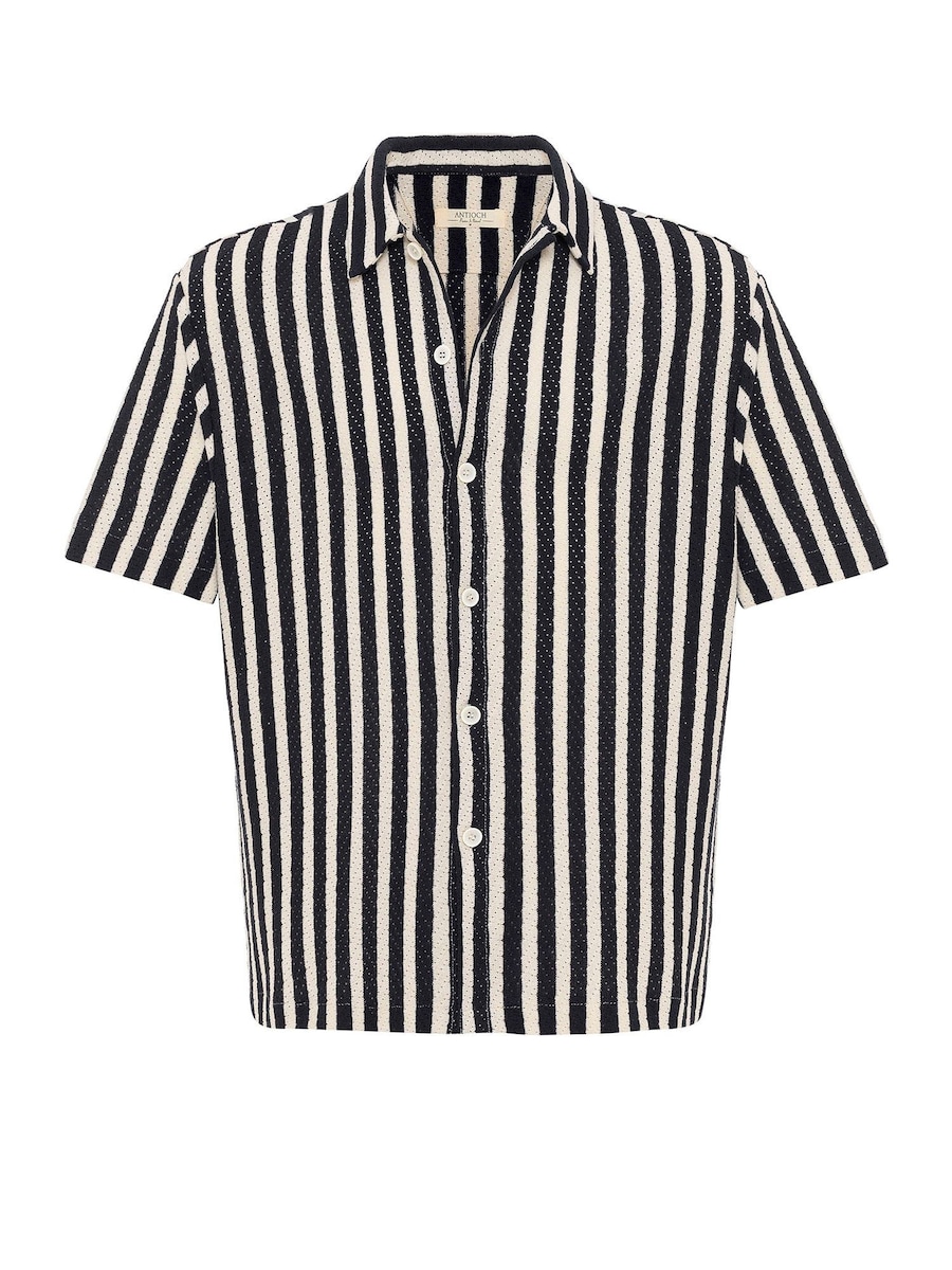 

Рубашка на пуговицах классического кроя Antioch, черный