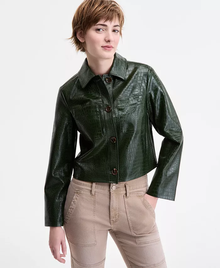 

Куртка Barn Juniors из искусственной кожи с тиснением под крокодила CoffeeShop, зеленый