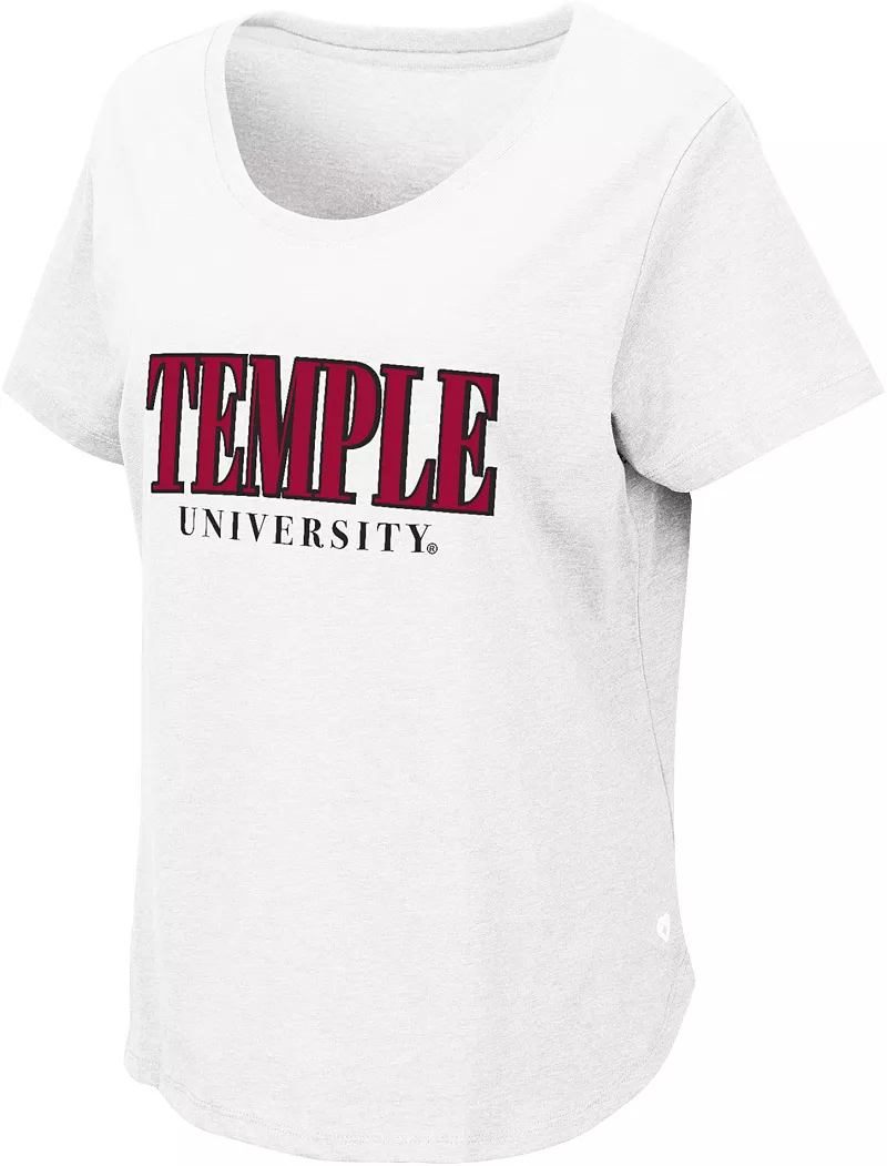 

Женская белая футболка Colosseum Temple Owls