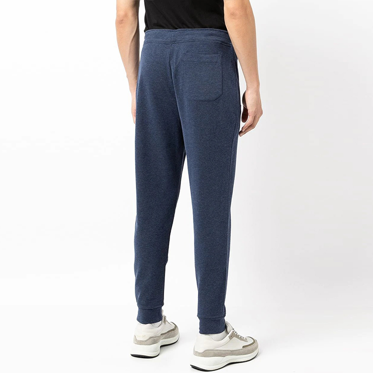 Двухслойные хлопковые спортивные брюки Polo Ralph Lauren, синие — фото 4