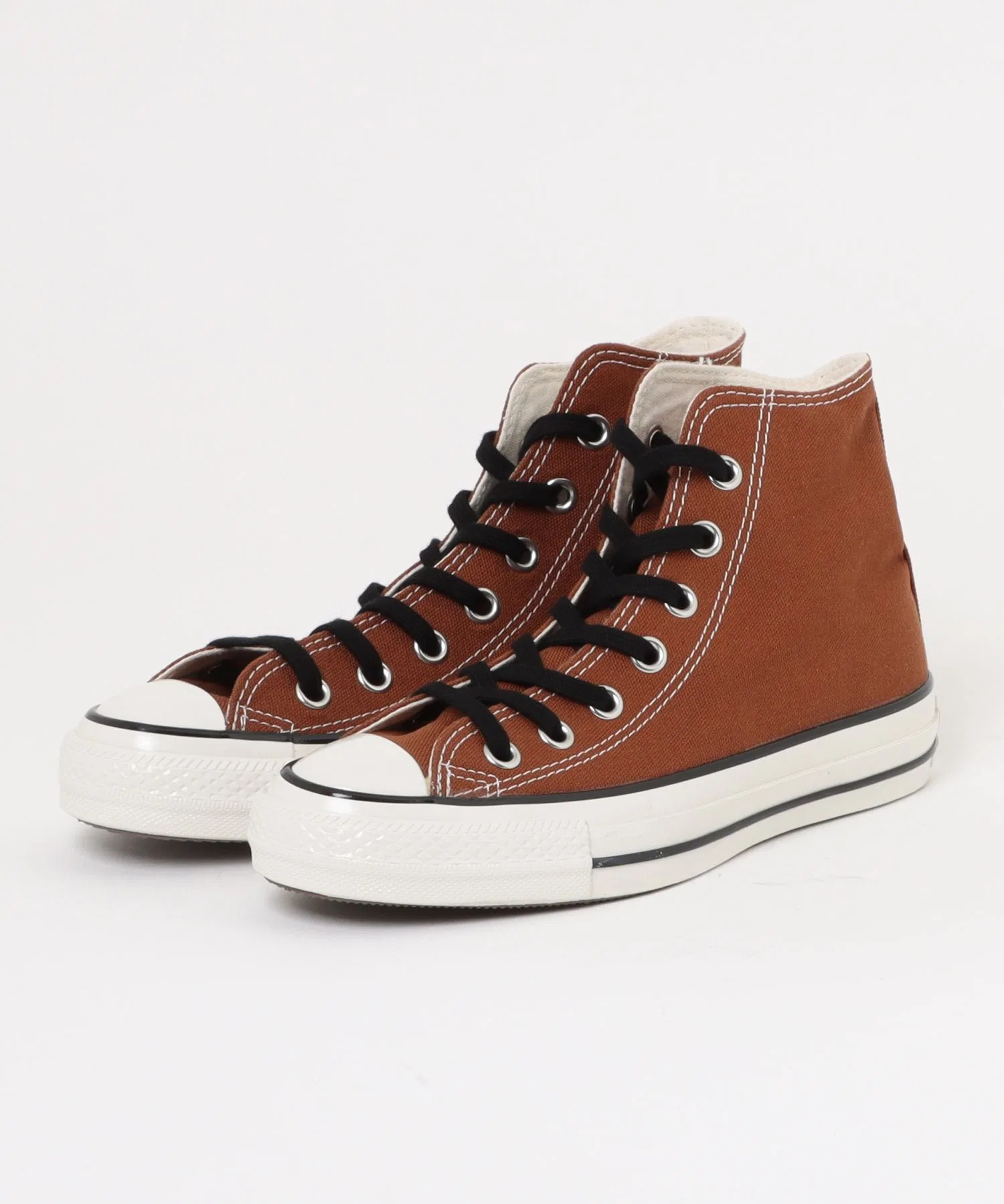 Мужские высокие кеды из хлопка Converse All Star Aged CL HI коричневые