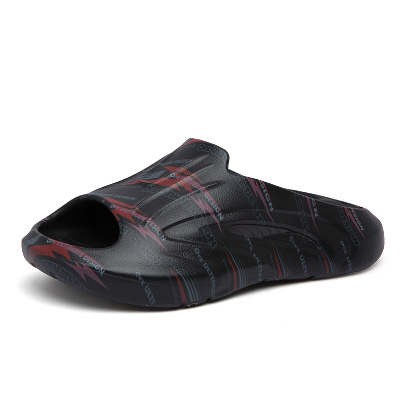 

Тапочки-слайды мужские с противоскользящей подошвой LONGYING, Black