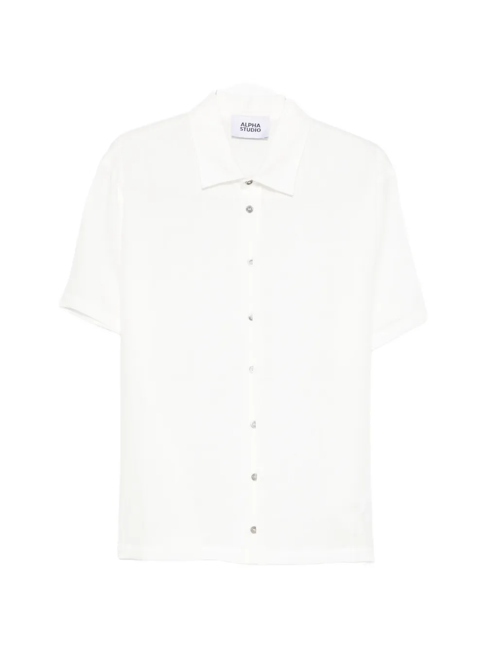 

Рубашка с короткими рукавами на пуговицах Alpha Studio, белый