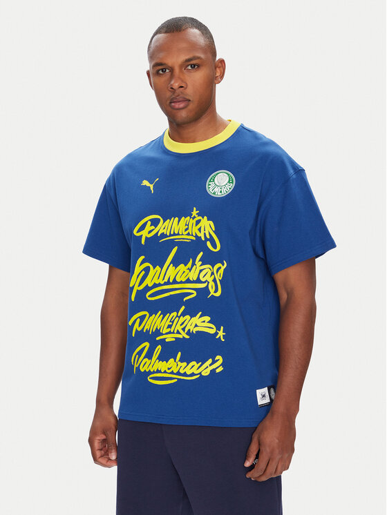 

Футболка regular fit CWC Hoops x Palmeiras 631704 Puma, синий