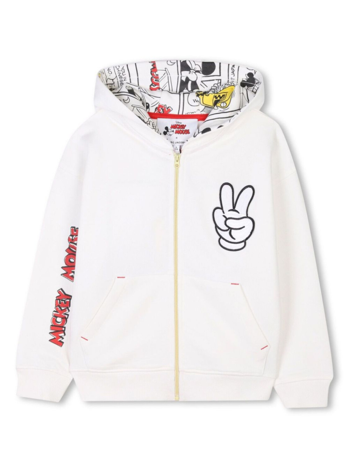 

Marc Jacobs Kids худи на молнии из коллаборации с Disney, нейтральный цвет