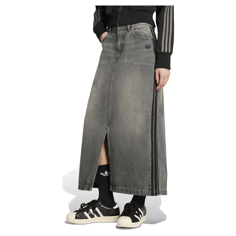 

Юбка adidas Originals Adicolor 3 Stripes Pencil denim, серый