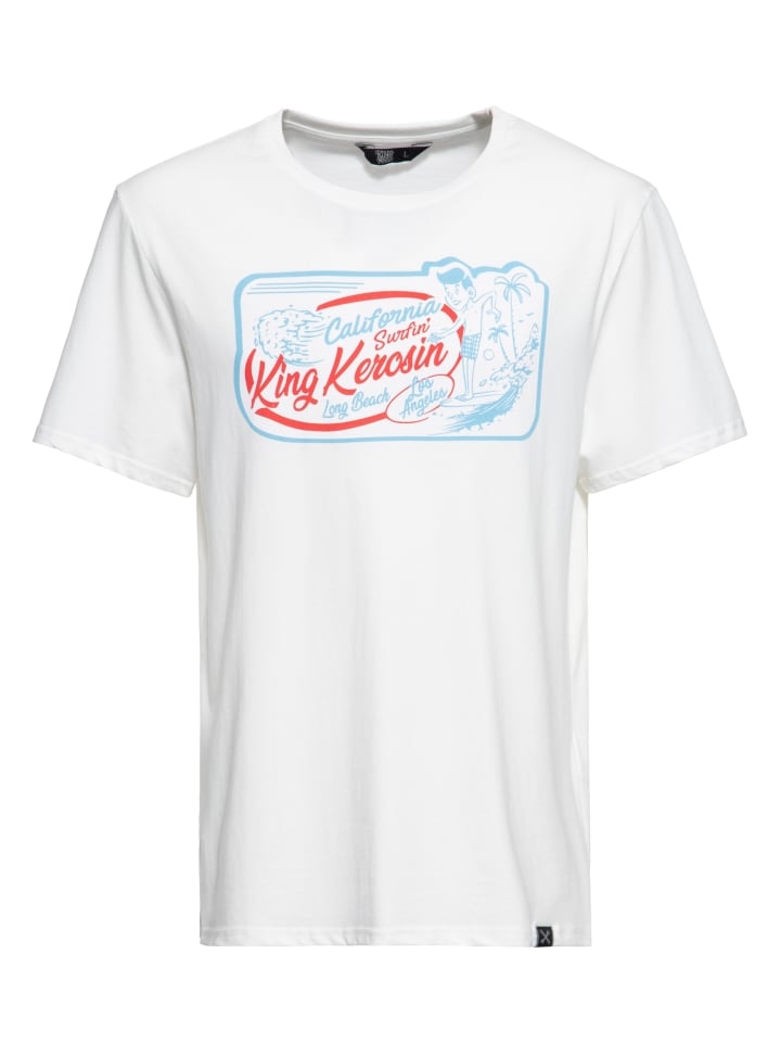 

Футболка California Surfin с принтом King Kerosin белого цвета King Kerosin, Белый, Футболка California Surfin с принтом King Kerosin белого цвета King Kerosin