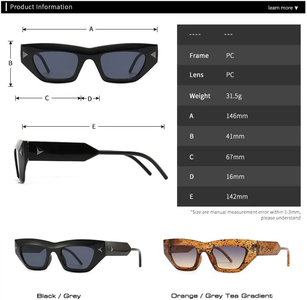 

Модные солнцезащитные очки «кошачий глаз» для женщин, винтажные очки конфетных цветов, мужские солнцезащитные очки с заклепками и градиентом MTZJH, Black Grey