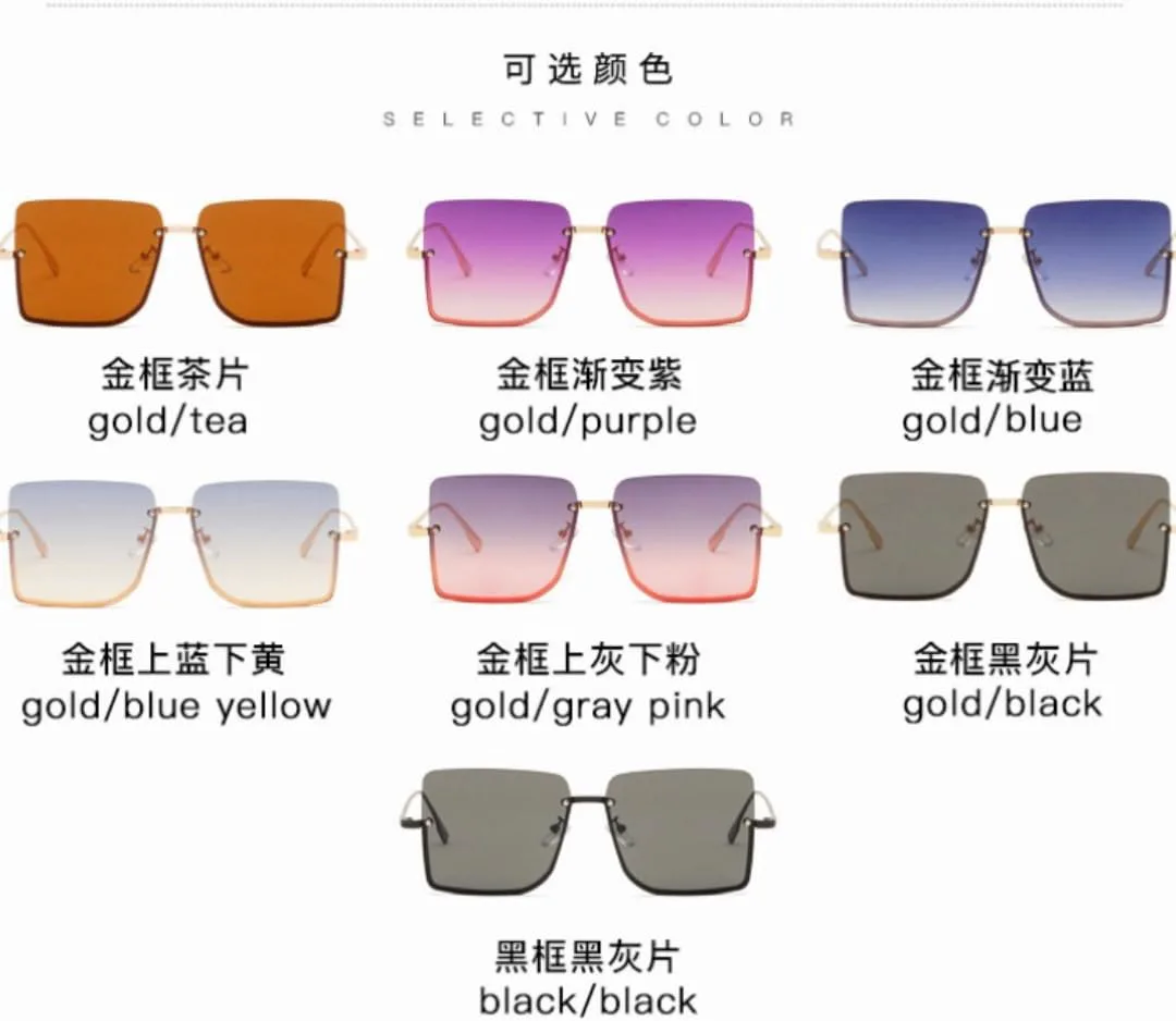 

Роскошные солнцезащитные очки с градиентным переходом цвета для мужчин и женщин, металлическая оправа, защита от УФ-излучения UV400, модные TOIPASTN, C3
