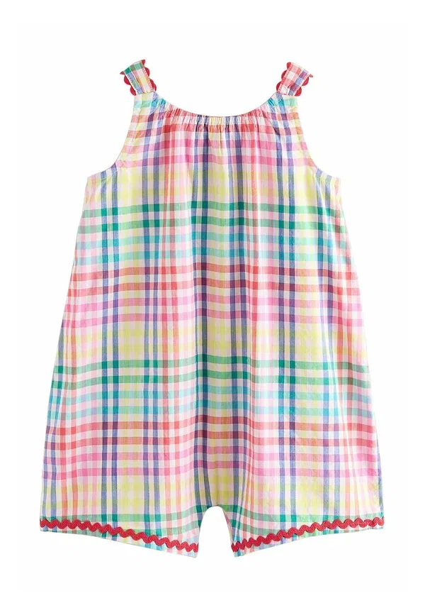 Комбинезон Regular fit gingham playsuit Next, радужный — фото 3