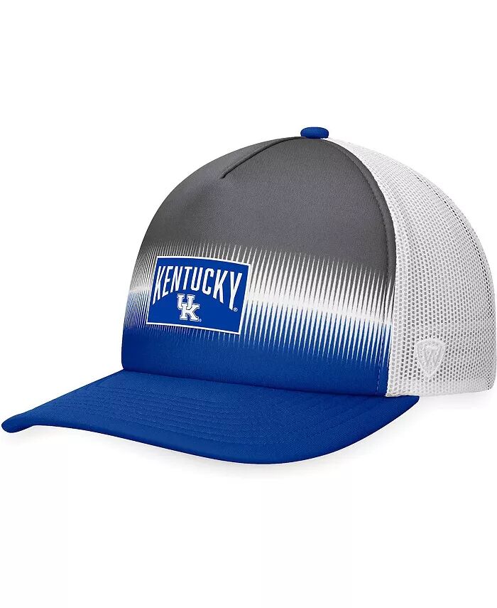 

Мужская регулируемая шляпа Royal, серая Kentucky Wildcats Daybreak Foam Trucker Top Of The World, синий