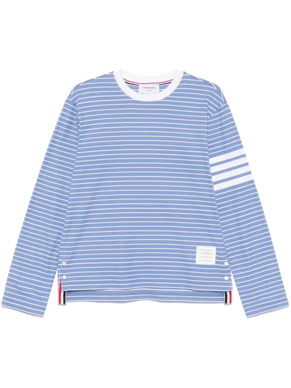 

Футболка с длинными рукавами и полосками 4-Bar THOM BROWNE, синий