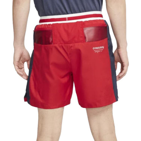 Шорты lab x gyakusou shorts 'sport red thunder blue sail' Nike, красный — фото 2