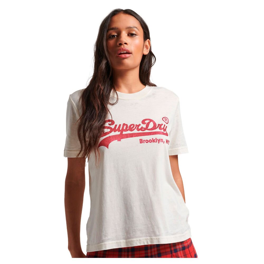 

Футболка Superdry Embellished Vintage Logo, бежевый